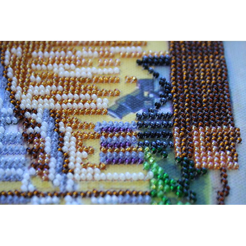 Bead Embroidery Kit on Art Canvas "City sketches – 1"