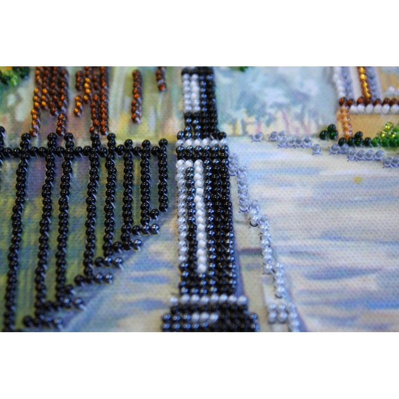 Bead Embroidery Kit on Art Canvas "City sketches – 1"