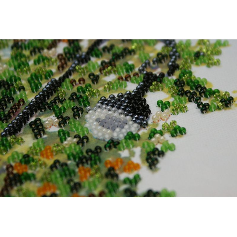 Bead Embroidery Kit on Art Canvas "City sketches – 1"