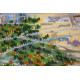 Bead Embroidery Kit on Art Canvas "City sketches – 2"