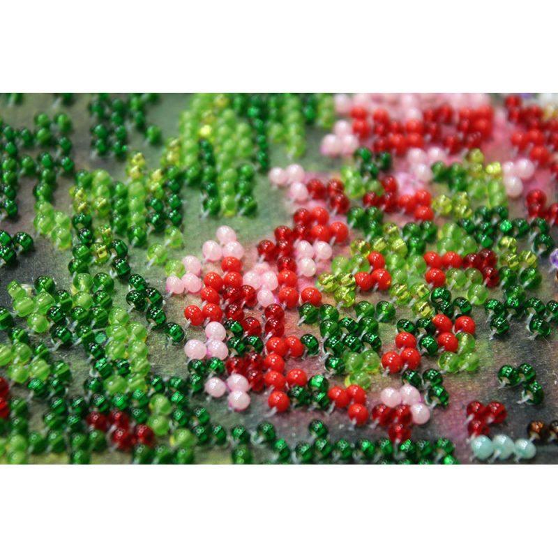 Bead Embroidery Kit on Art Canvas "Watering place"