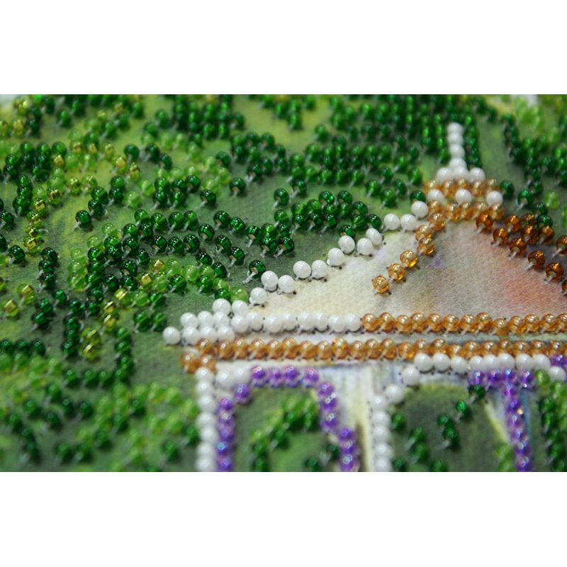 Bead Embroidery Kit on Art Canvas "Watering place"