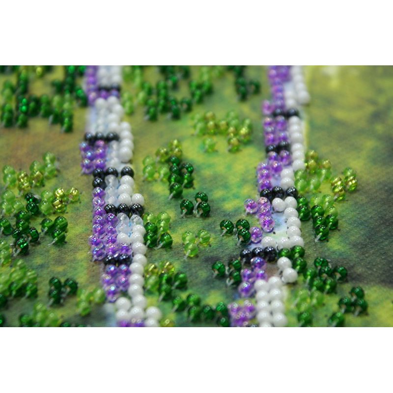 Bead Embroidery Kit on Art Canvas "Watering place"