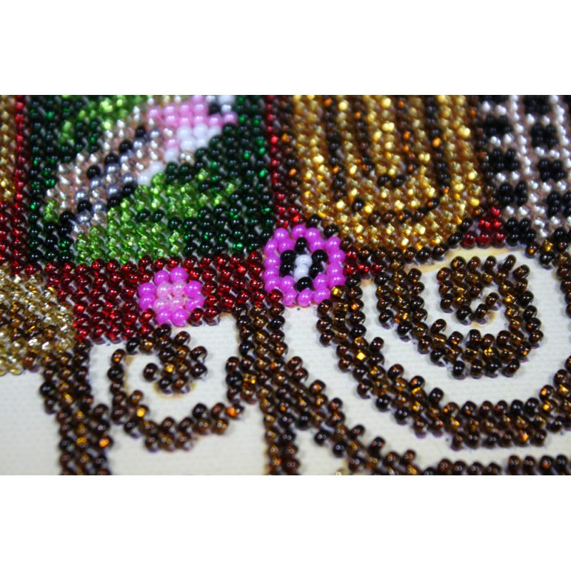 Bead Embroidery Kit on Art Canvas "Embrace"