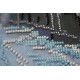 Bead Embroidery Kit on Art Canvas "Frosty sunrise"