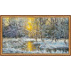 Bead Embroidery Kit on Art Canvas "Rime"