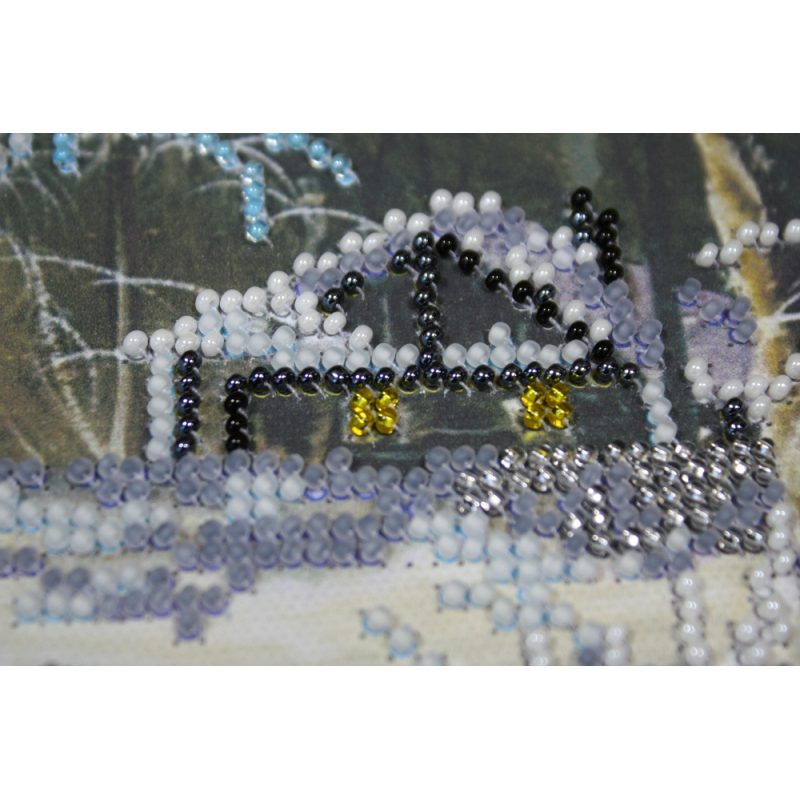 Bead Embroidery Kit on Art Canvas "Rime"