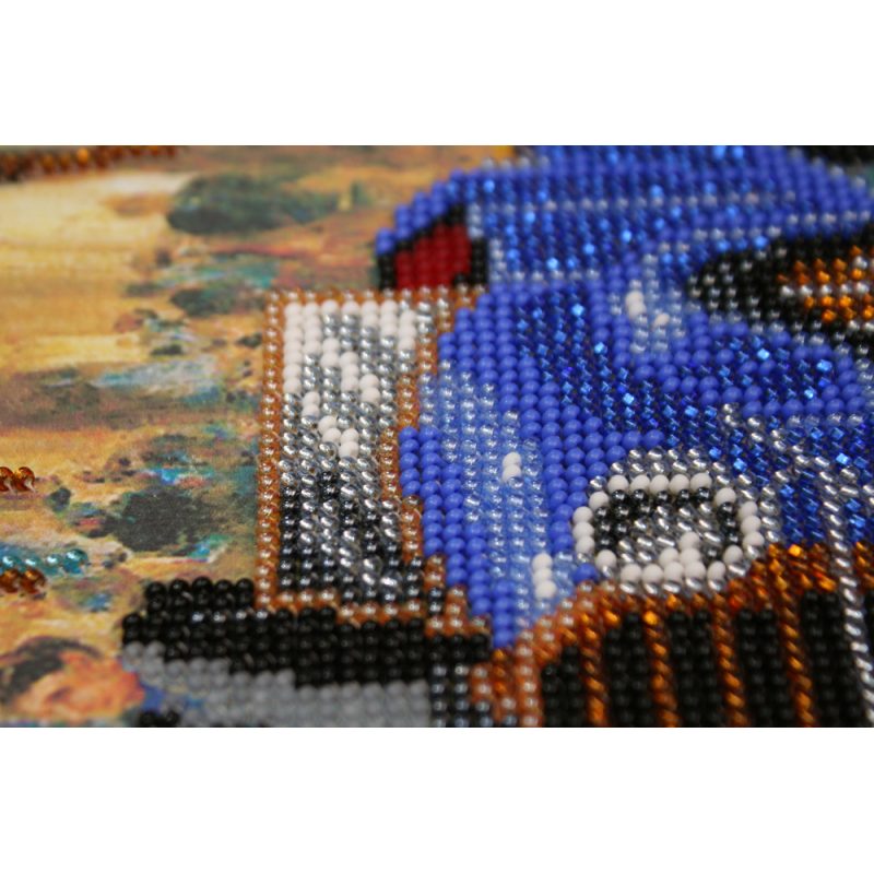 Bead Embroidery Kit on Art Canvas "Retro boulevard"