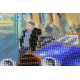 Bead Embroidery Kit on Art Canvas "Retro boulevard"