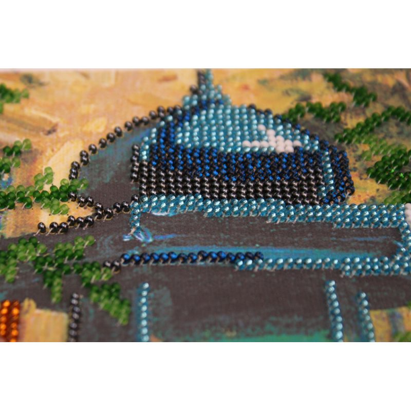 Bead Embroidery Kit on Art Canvas "Retro boulevard"