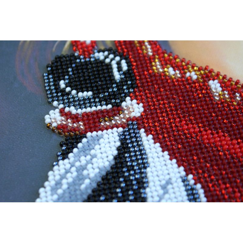 Bead Embroidery Kit on Art Canvas "Chess queen"