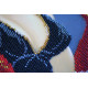 Bead Embroidery Kit on Art Canvas "Chess queen"