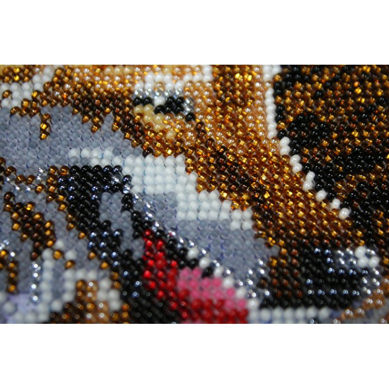 Bead Embroidery Kit on Art Canvas "Eternal calling"