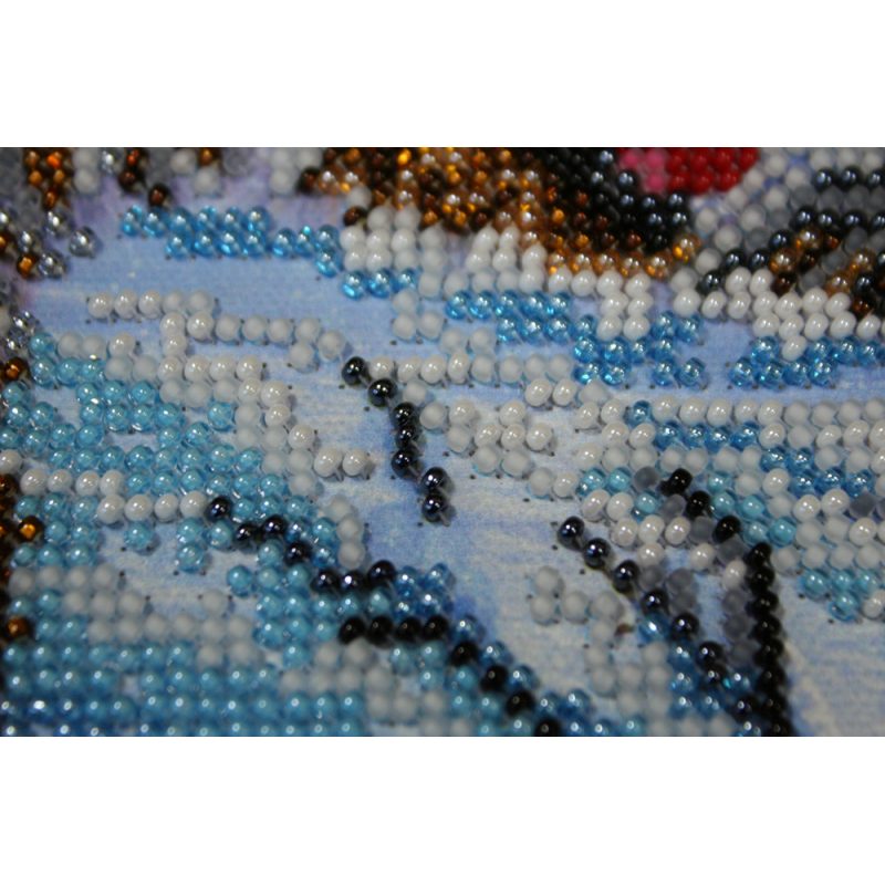 Bead Embroidery Kit on Art Canvas "Eternal calling"