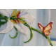 Bead Embroidery Kit on Art Canvas "Madonna lilies"