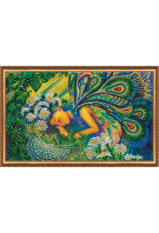 Bead Embroidery Kit on Art Canvas "Fabulous dream"