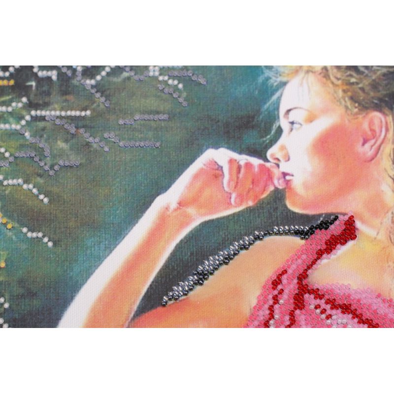 Bead Embroidery Kit on Art Canvas "Flashbacks"
