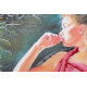 Bead Embroidery Kit on Art Canvas "Flashbacks"