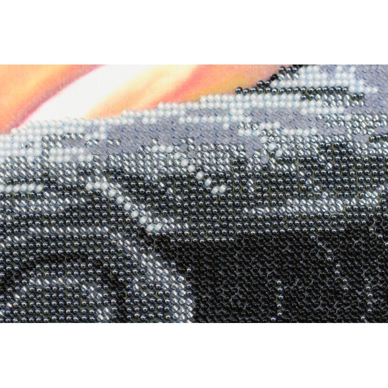 Bead Embroidery Kit on Art Canvas "Flashbacks"