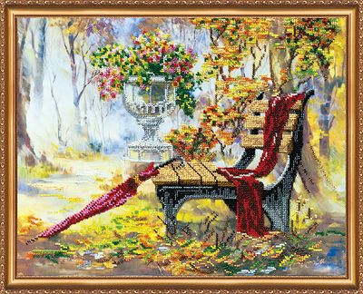 Bead Embroidery Kit on Art Canvas "Day-dream"