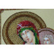 Bead Embroidery Kit on Art Canvas "Icon of the Mother of God "Refreshing and Refuge""