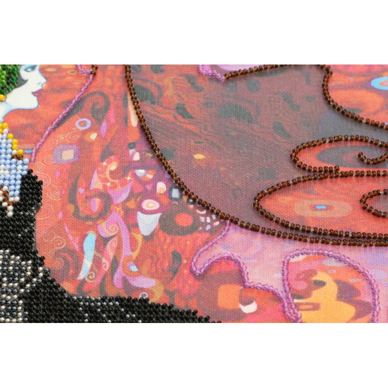 Bead Embroidery Kit on Art Canvas "Jazz age girls (Part 1)"