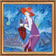 Bead Embroidery Kit on Art Canvas "Jazz age girls (Part 3)"