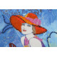 Bead Embroidery Kit on Art Canvas "Jazz age girls (Part 3)"