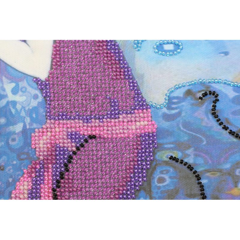 Bead Embroidery Kit on Art Canvas "Jazz age girls (Part 3)"