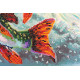 Bead Embroidery Kit on Art Canvas "On the hook"