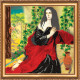 Bead Embroidery Kit on Art Canvas "The Magdalen in Penitence"