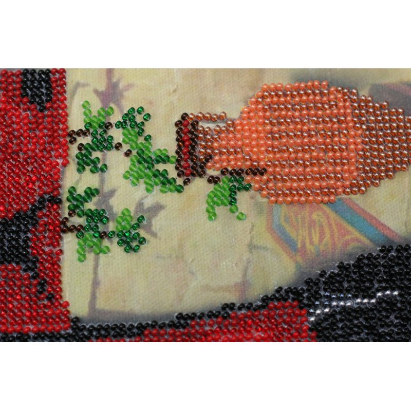 Bead Embroidery Kit on Art Canvas "The Magdalen in Penitence"