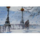 Bead Embroidery Kit on Art Canvas "Snowstorm"