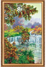 Bead Embroidery Kit on Art Canvas "Paradise"