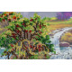Bead Embroidery Kit on Art Canvas "Paradise"
