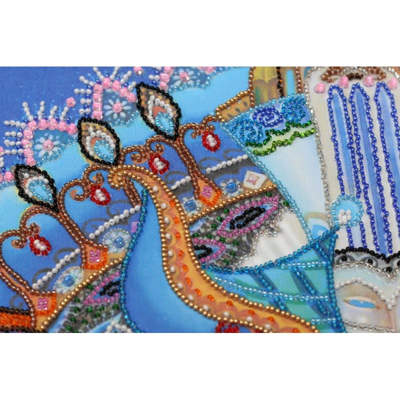 Bead Embroidery Kit on Art Canvas "Performance"