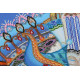 Bead Embroidery Kit on Art Canvas "Performance"