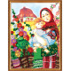 Bead Embroidery Kit on Art Canvas "Nearest and dearest"