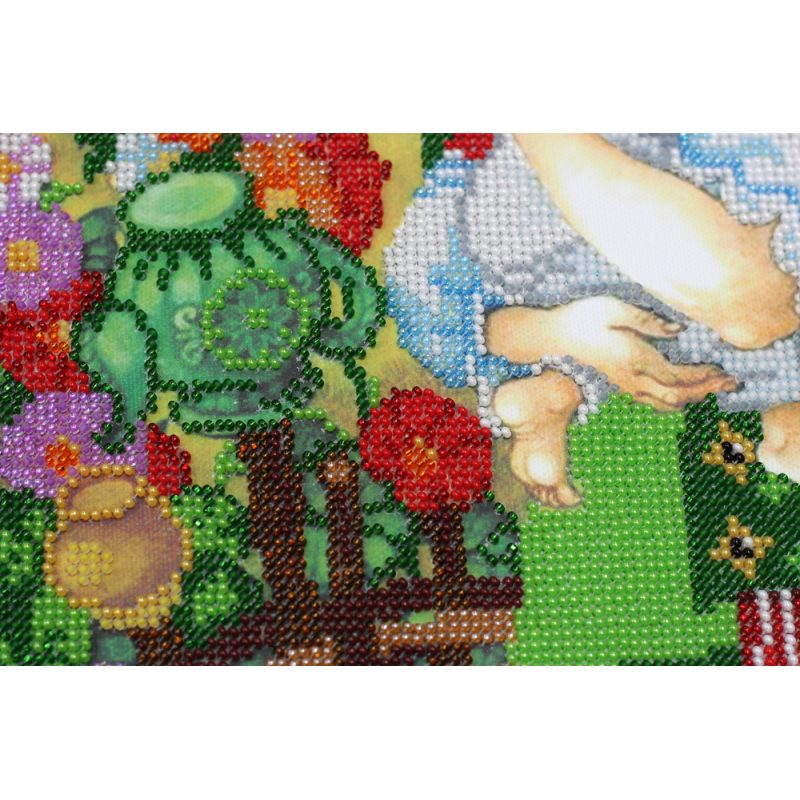 Bead Embroidery Kit on Art Canvas "Nearest and dearest"