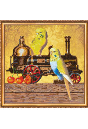 Bead Embroidery Kit on Art Canvas "Riding"