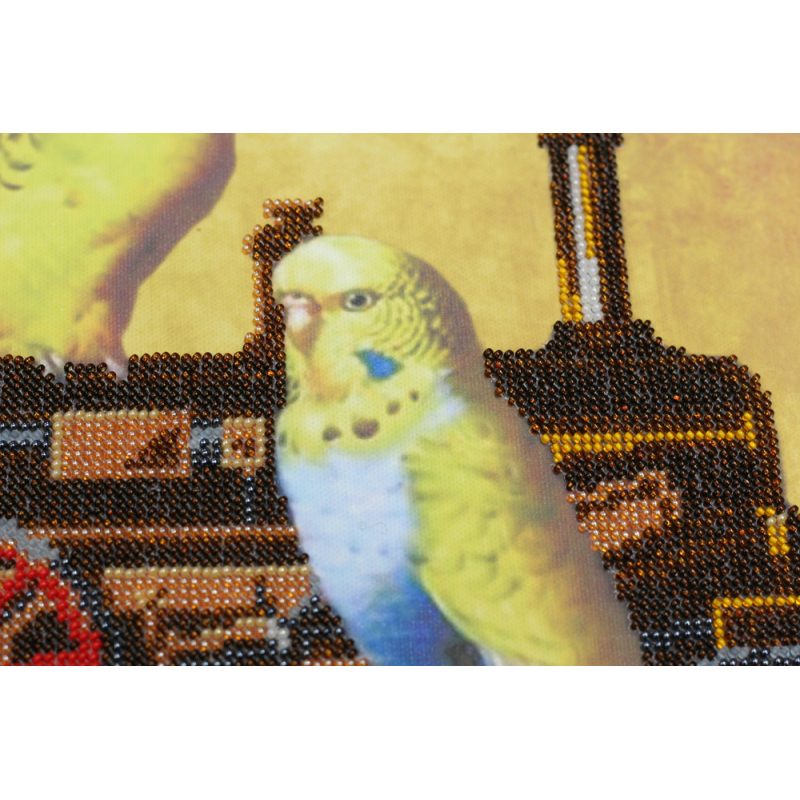 Bead Embroidery Kit on Art Canvas "Riding"