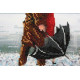 Bead Embroidery Kit on Art Canvas "Foul weather"