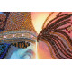 Bead Embroidery Kit on Art Canvas "Two together"