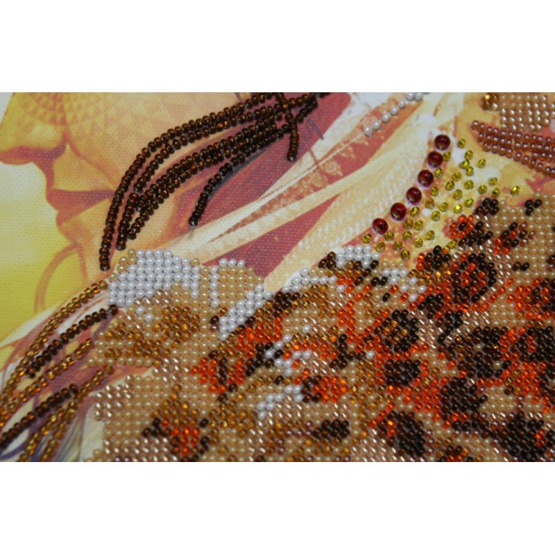 Bead Embroidery Kit on Art Canvas "Two together"