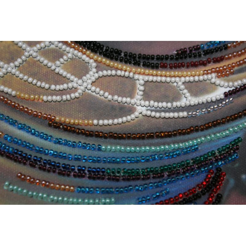 Bead Embroidery Kit on Art Canvas "Colors of Africa"