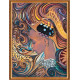 Bead Embroidery Kit on Art Canvas "Africa daughter"