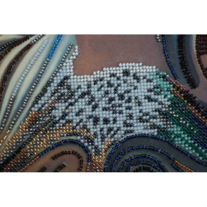 Bead Embroidery Kit on Art Canvas "Africa daughter"