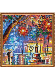 Bead Embroidery Kit on Art Canvas "Kaleidoscope"
