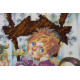 Bead Embroidery Kit on Art Canvas "Christmas Party"