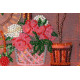 Bead Embroidery Kit on Art Canvas "Dinner room buffet"